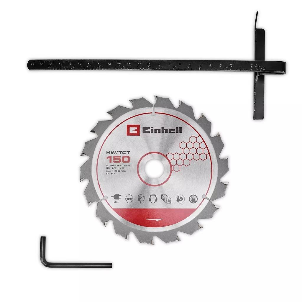 Einhell - Scie circulaire portative sans fil – TE-CS 18/150-2 Li – Ø 150 mm – 18 V – Profondeur 49 mm – LED – Raccord aspirateur Einhell - Image 2