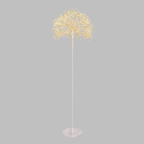 Lampadaire Riche Blanc H155cm Branche micro LED demie Sphère ø50cm IP44 - Image 1