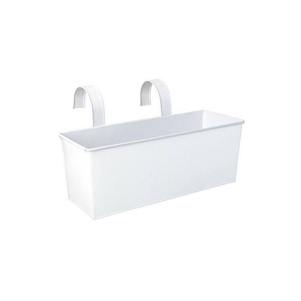 Esschert Design - Jardinière balcon en zinc blanc à suspendre (Lot de 2) - Image 3