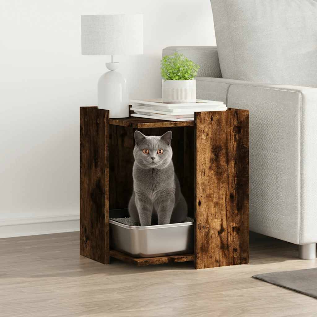 Prolenta Premium - Meuble à litière pour chat bois marron  42 x 42 x 51 cm  - Prolenta premium p333.3 - Image 1