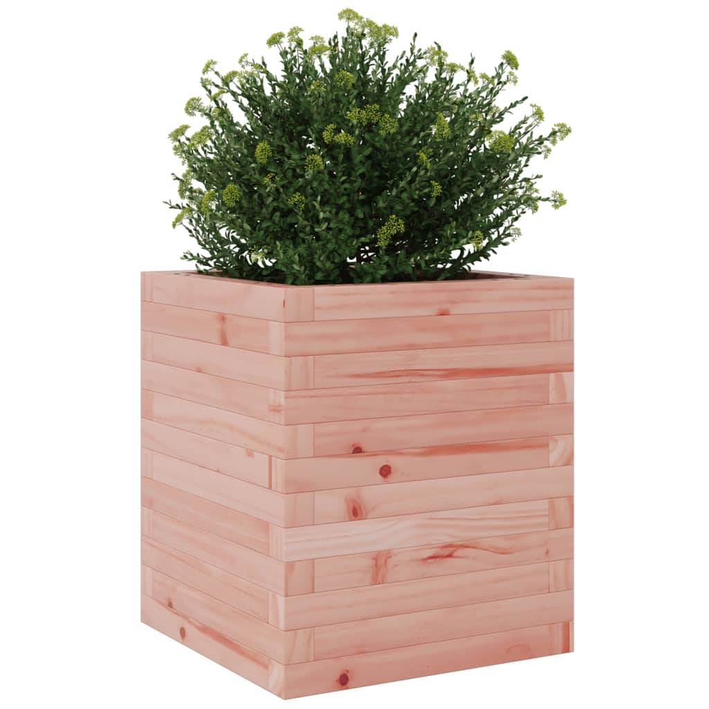 ComfortXL - Jardinière Cube en Bois de Douglas Massif – Pot Carré Solide et Esthétique pour Plantes Ornementales – 40x46cm Naturel – ComfortXL Outdoor Living - Image 4