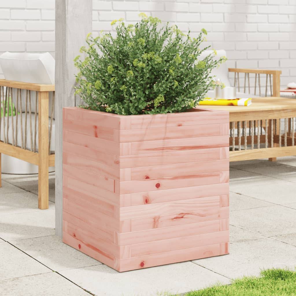 ComfortXL - Jardinière Cube en Bois de Douglas Massif – Pot Carré Solide et Esthétique pour Plantes Ornementales – 40x46cm Naturel – ComfortXL Outdoor Living - Image 3