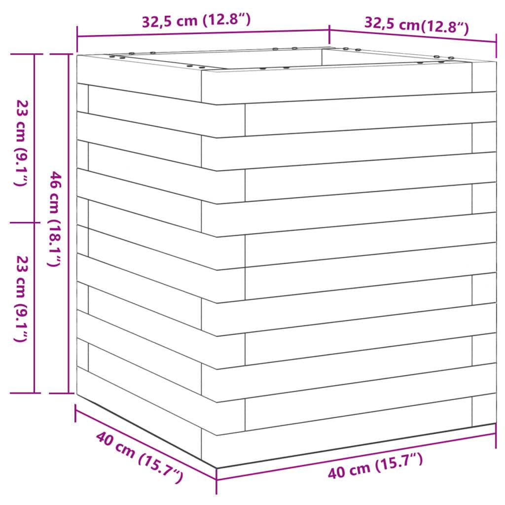 ComfortXL - Jardinière Cube en Bois de Douglas Massif – Pot Carré Solide et Esthétique pour Plantes Ornementales – 40x46cm Naturel – ComfortXL Outdoor Living - Image 10