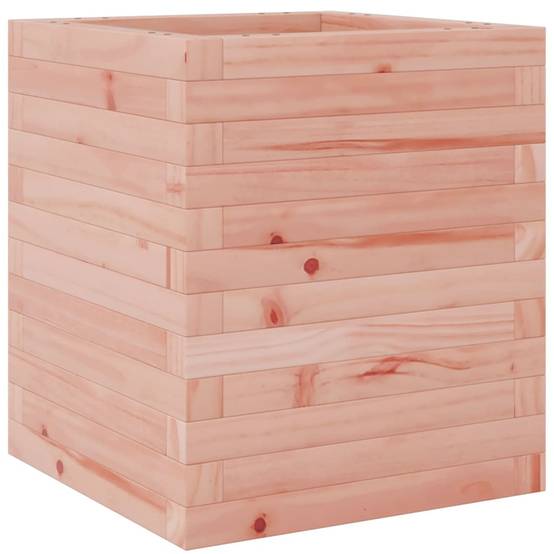 ComfortXL - Jardinière Cube en Bois de Douglas Massif – Pot Carré Solide et Esthétique pour Plantes Ornementales – 40x46cm Naturel – ComfortXL Outdoor Living - Image 2