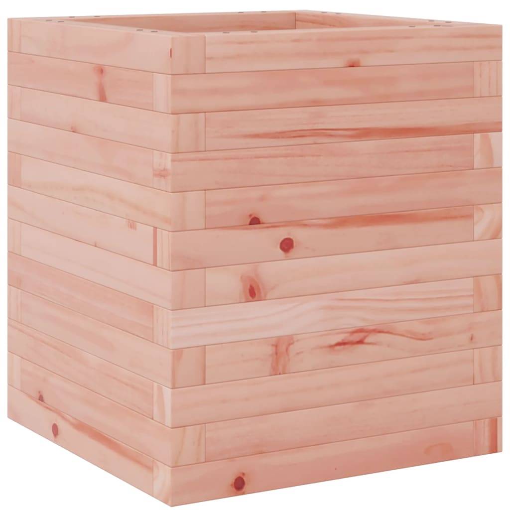 ComfortXL - Jardinière Cube en Bois de Douglas Massif – Pot Carré Solide et Esthétique pour Plantes Ornementales – 40x46cm Naturel – ComfortXL Outdoor Living - Image 2
