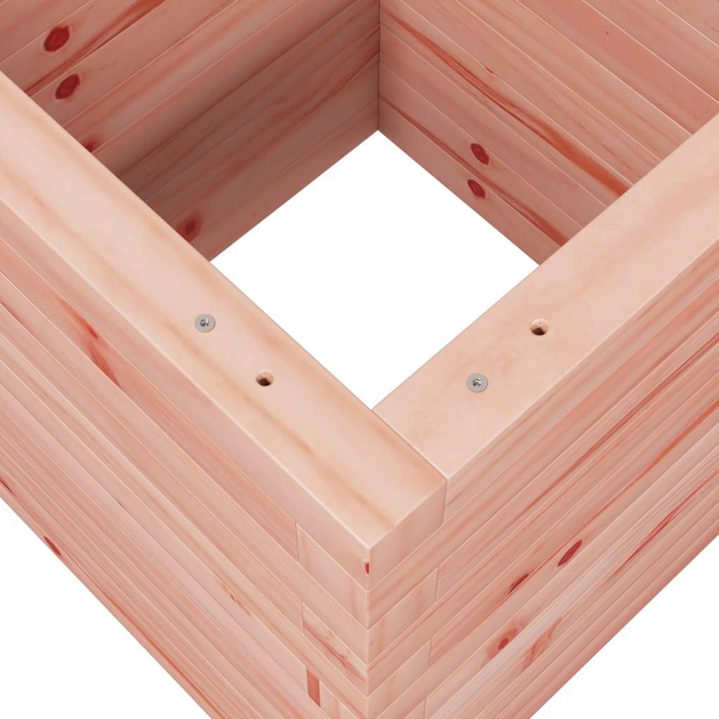 ComfortXL - Jardinière Cube en Bois de Douglas Massif – Pot Carré Solide et Esthétique pour Plantes Ornementales – 40x46cm Naturel – ComfortXL Outdoor Living - Image 8