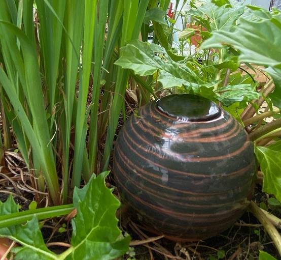 0 - Ollas décoré en terre cuite Marron - Image 1