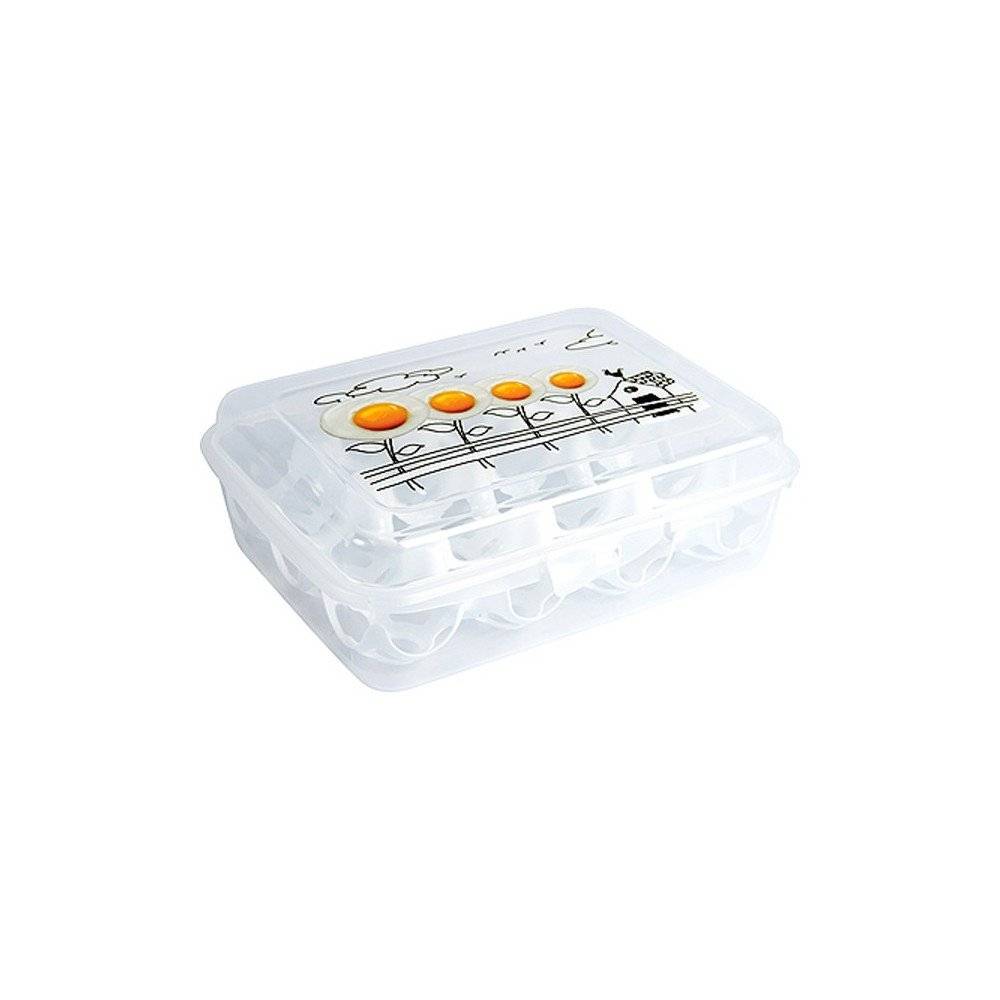 Sans Marque - Boite à oeufs en plastique 12 œufs - Image 2