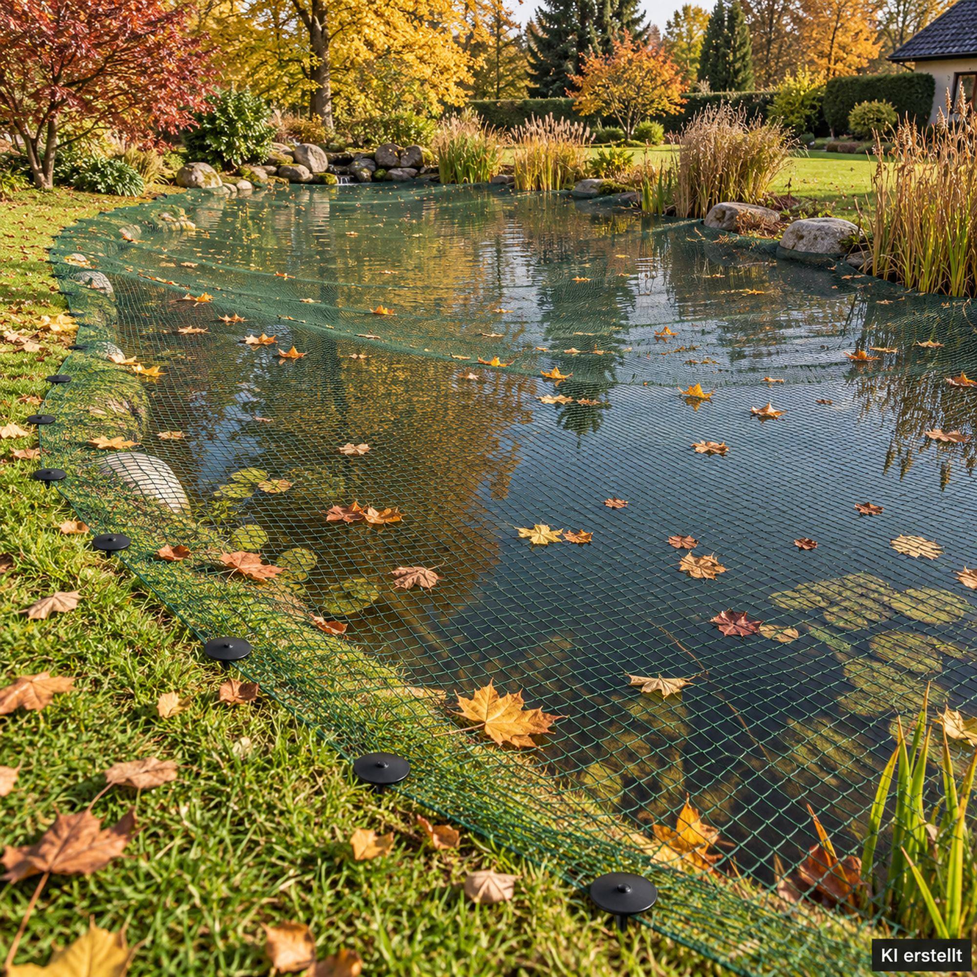 Aquagart - Filet de bassin 4 m x 6 m, filet à feuilles, filet, filet de protection contre les oiseaux, robuste - Image 8