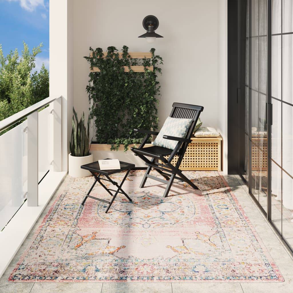 Tapis de terrasse - Tapis ARBIZU intérieur extérieur design vintage 200x280 cm-JU594 - Image 2