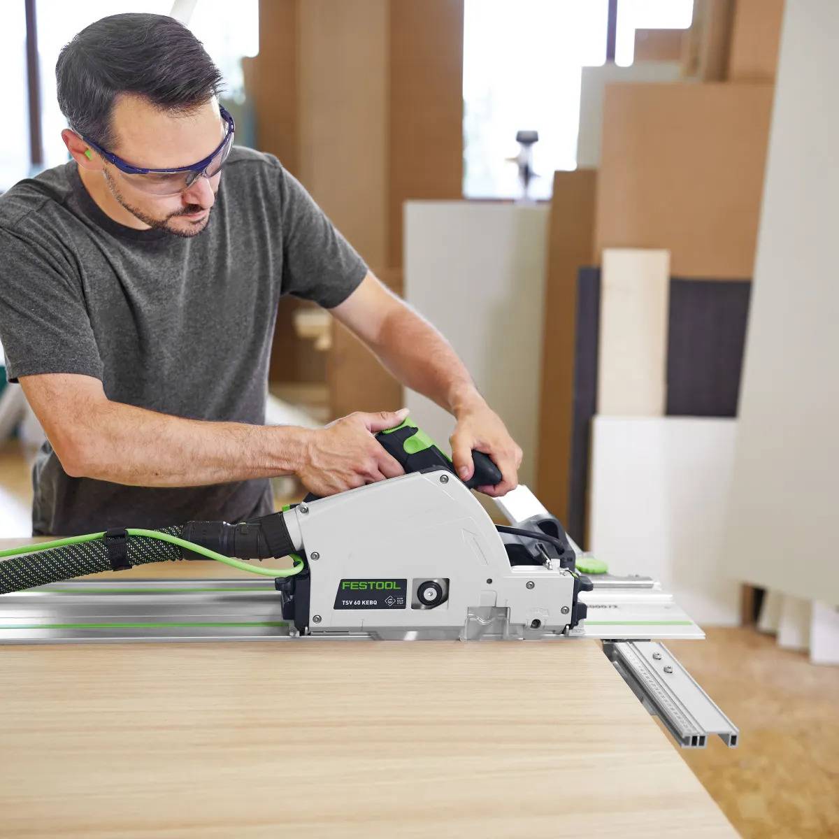 Scie plongeante avec inciseur TSV 60 KEBQ-Plus Master Edition + une lame offerte laminate - FESTOOL - 578197 - Image 9