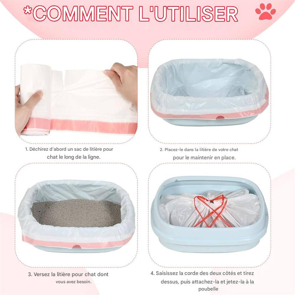 DtopbuyAge - Sacs à litière pour chat ,104*45 cm ,30pcs DtopbuyAge - Image 2