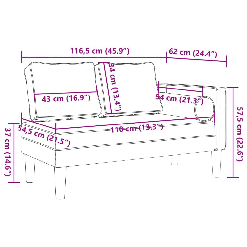 Maison Chic - Chaise longue | Transat | Bain de soleil avec coussins rose velours - Image 8