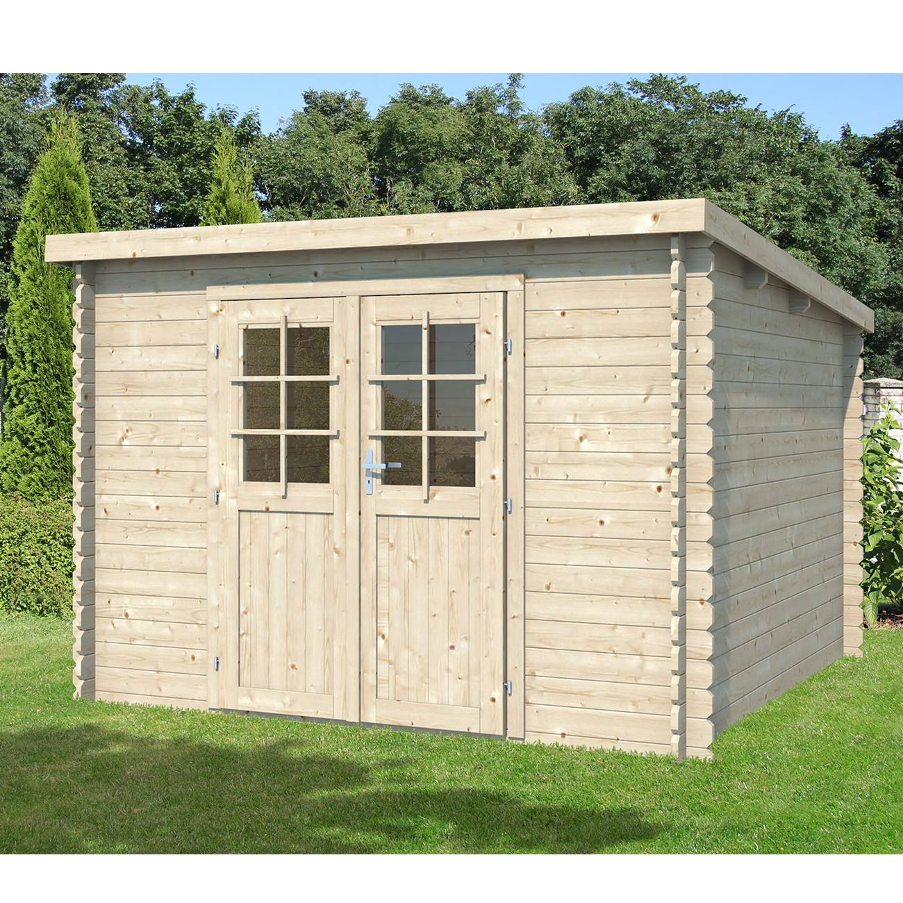 Eden Partenaire Jardin - Abri De Jardin En Bois Mono Pente de 9m² (3mx3m) - Image 1