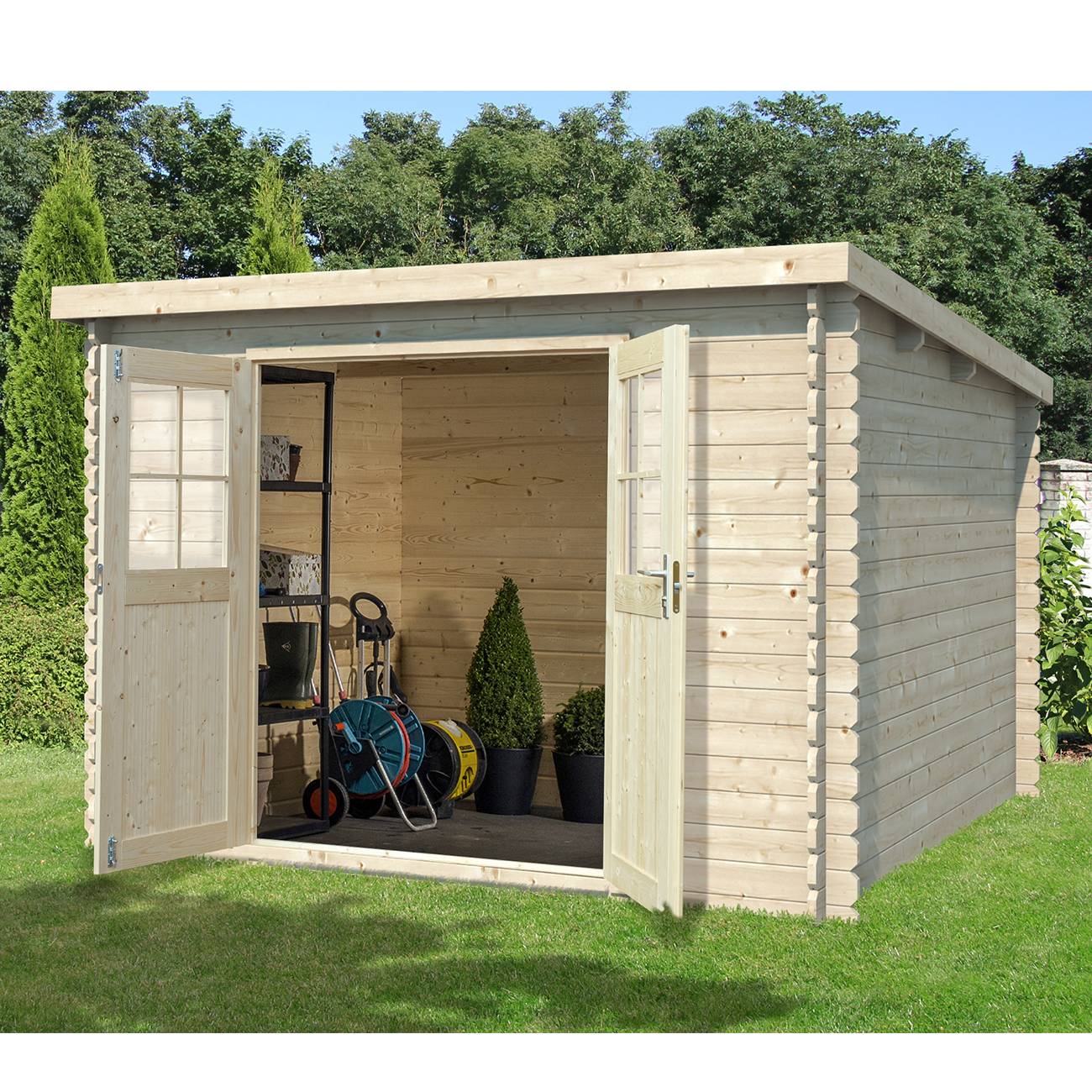 Eden Partenaire Jardin - Abri De Jardin En Bois Mono Pente de 9m² (3mx3m) - Image 2