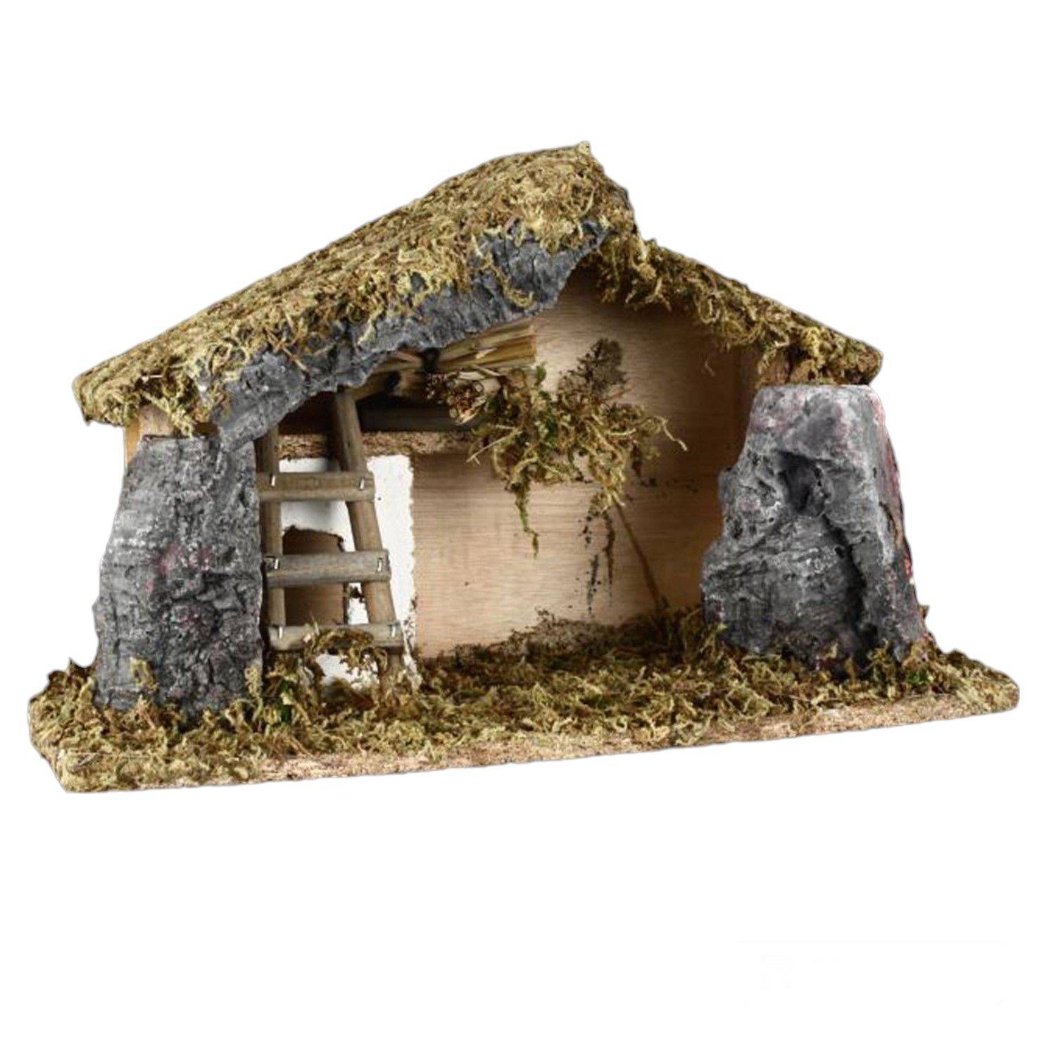 Sans Marque - Crèche de Noël - Bois et mousse - Féérie Lights & Christmas