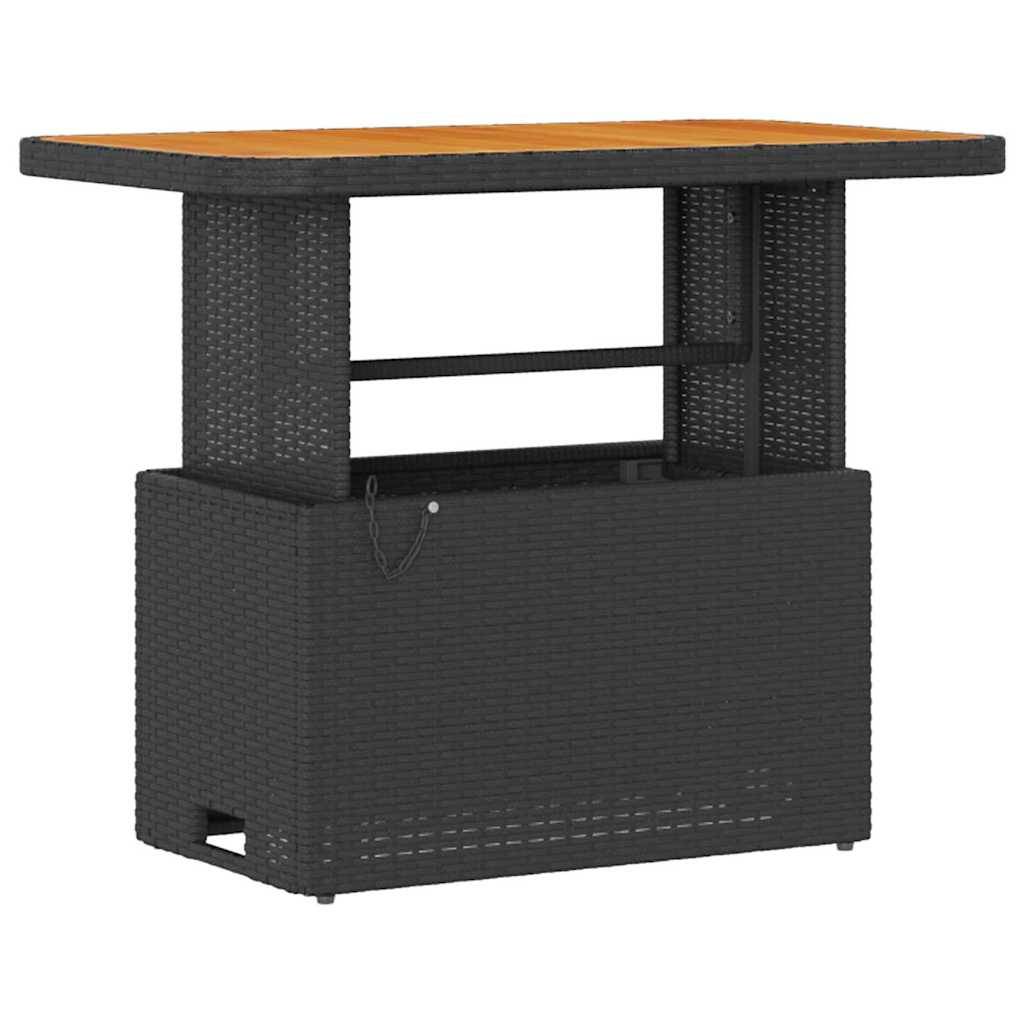 Ensemble de salle à manger pour jardin | Mobilier d'extérieur Noir polyrotin Maison Chic - Image 5