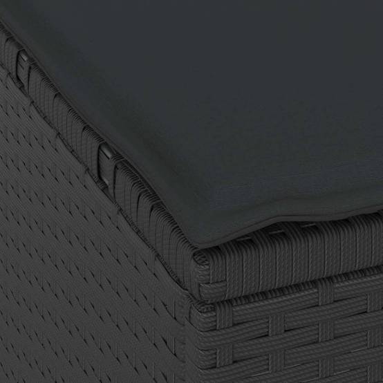 Ensemble de salle à manger pour jardin | Mobilier d'extérieur Noir polyrotin Maison Chic - Image 8