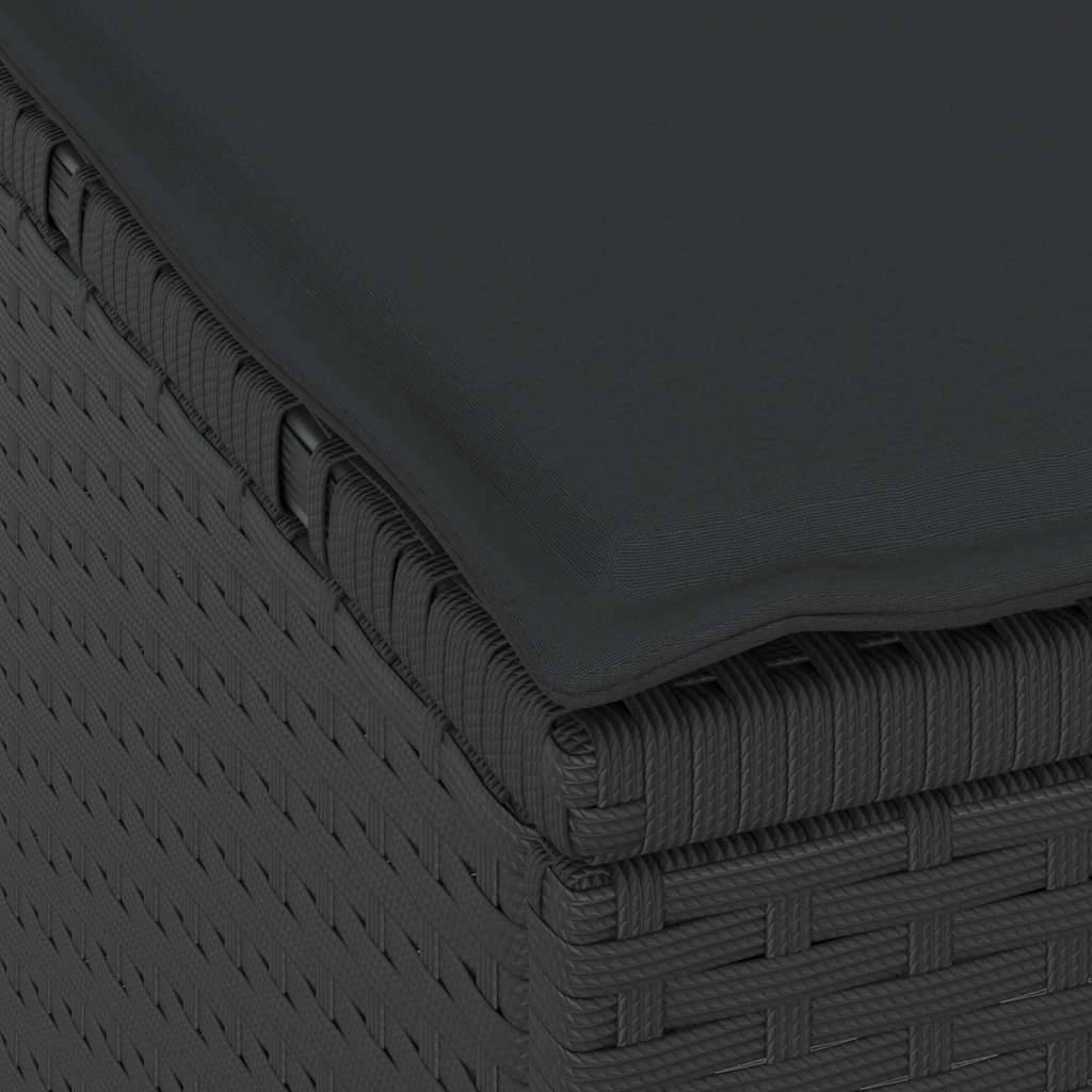 Ensemble de salle à manger pour jardin | Mobilier d'extérieur Noir polyrotin Maison Chic - Image 8