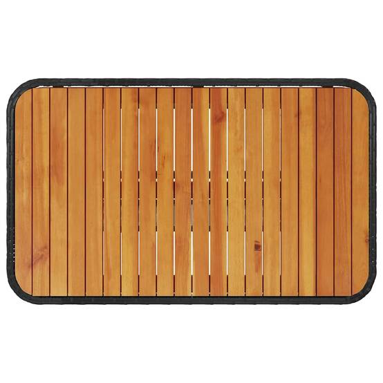 Ensemble de salle à manger pour jardin | Mobilier d'extérieur Noir polyrotin Maison Chic - Image 9