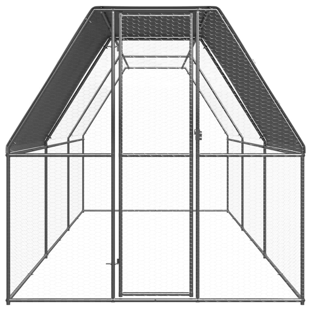 Vidaxl - Poulailler d'extérieur 2x6x2 m Acier galvanisé vidaXL 3089320 - Image 2