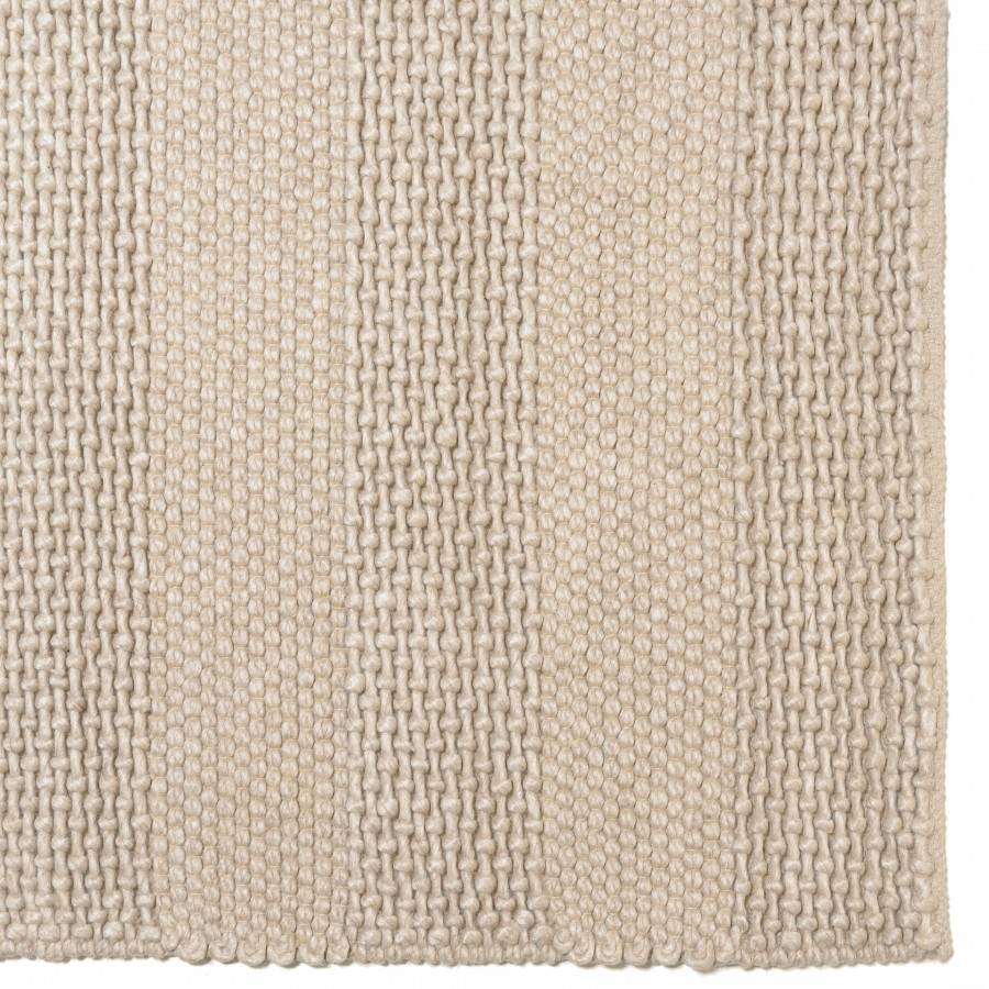 QUENTIN - Tapis rectangulaire 160x230cm en laine tissée couleur lin - Image 4