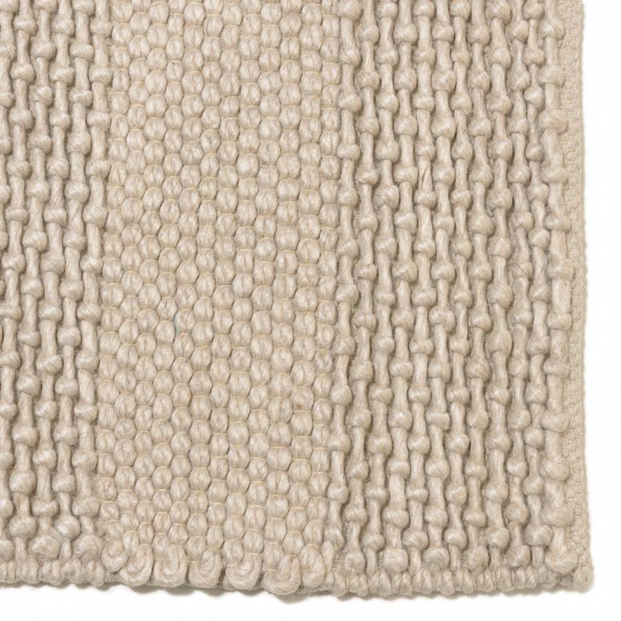 QUENTIN - Tapis rectangulaire 160x230cm en laine tissée couleur lin - Image 6
