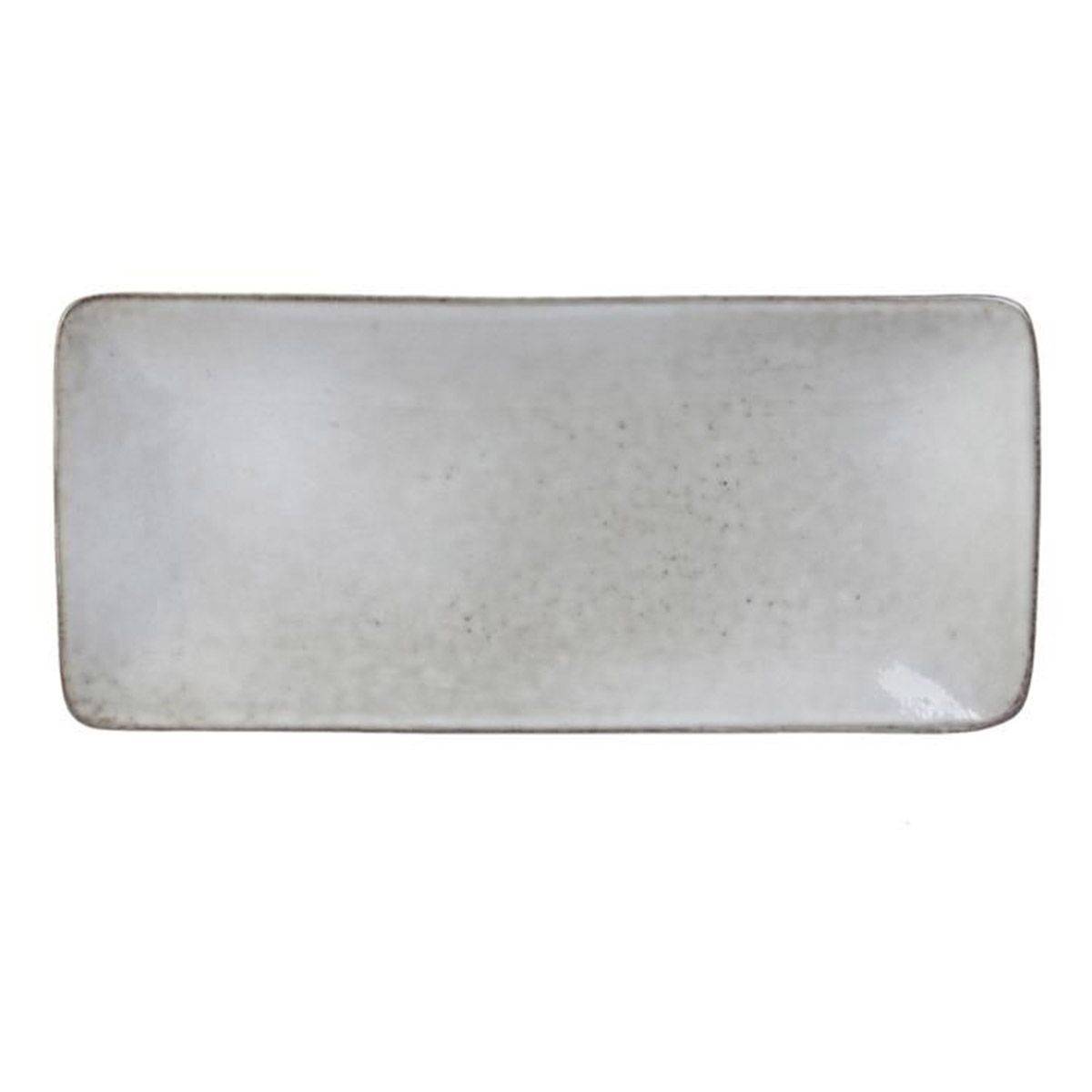 The Home Deco Factory - Coupelle Rectangle "Au Grès du Temps" 22cm Gris - Image 1