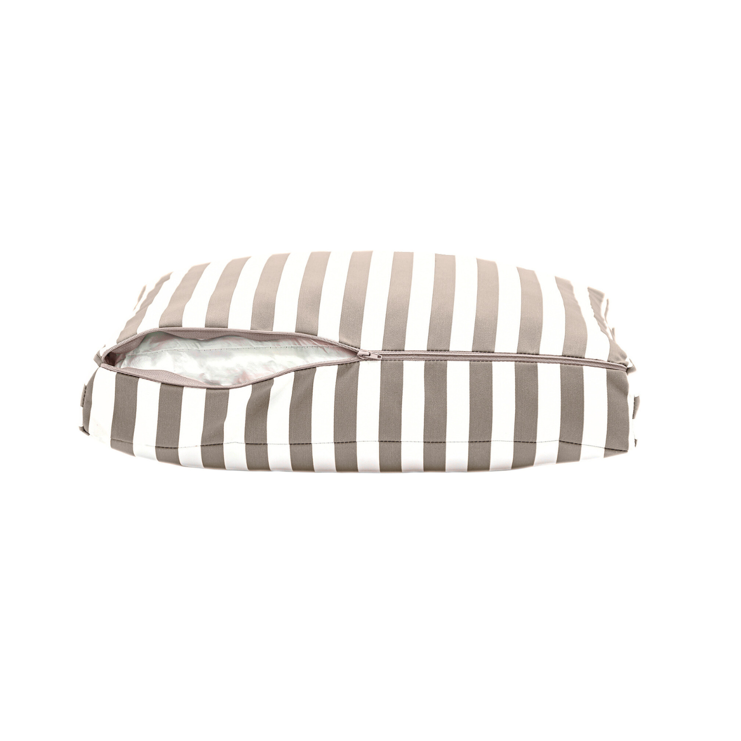 Coussins pour salon de jardin déhoussable 60x60cm Rayure beige - Déco arts - Image 7