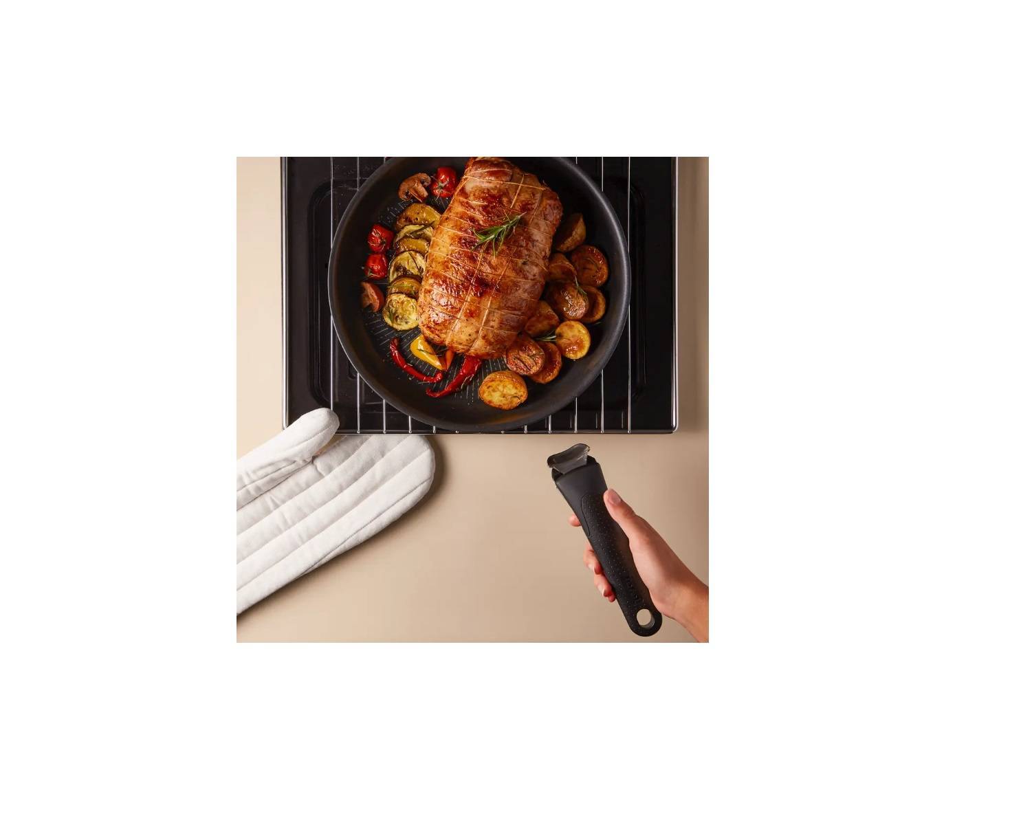 Poêle wok en aluminium 28cm noir L3971902 Tefal - Image 4