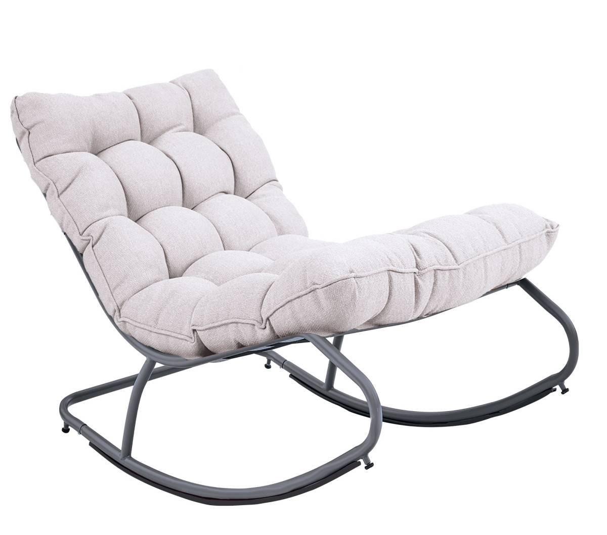 Ozalide - Fauteuil à bascule  1 place  Gris Anthracite  MADRID - Image 4