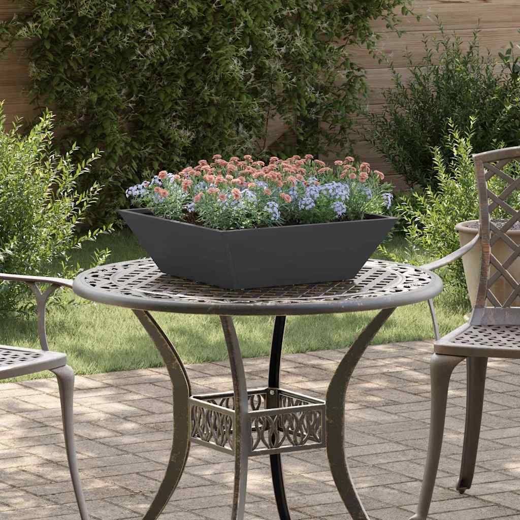 Maison Chic - Cache-pot de jardin 5 pcs | Bac à fleurs Noir 50 x 50 x 15 cm - Image 2