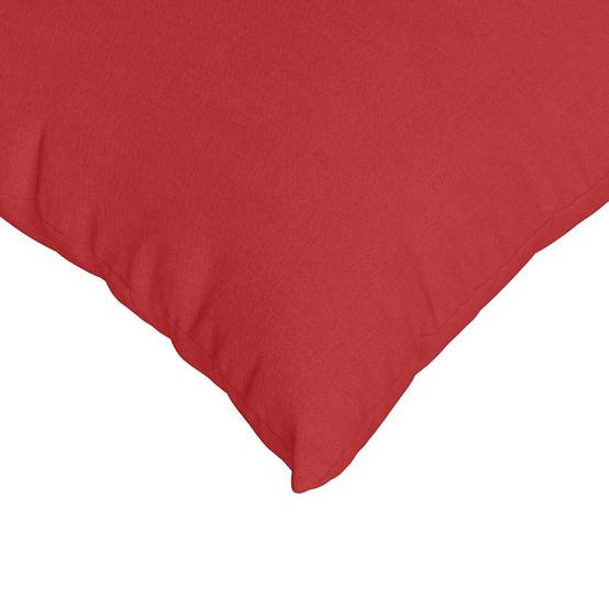 Paire de Coussins Carrés Tissu Doux pour Décoration Salon Chambre Housse Lavable Rouge 50x50 cm – ComfortXL Outdoor Living - Image 7