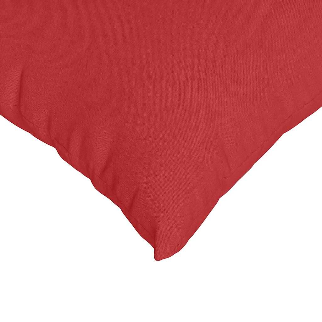 Paire de Coussins Carrés Tissu Doux pour Décoration Salon Chambre Housse Lavable Rouge 50x50 cm – ComfortXL Outdoor Living - Image 7
