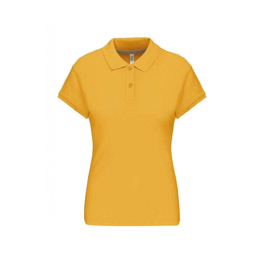 Polo de travail femme Kariban 100% coton Jaune S - Image 1