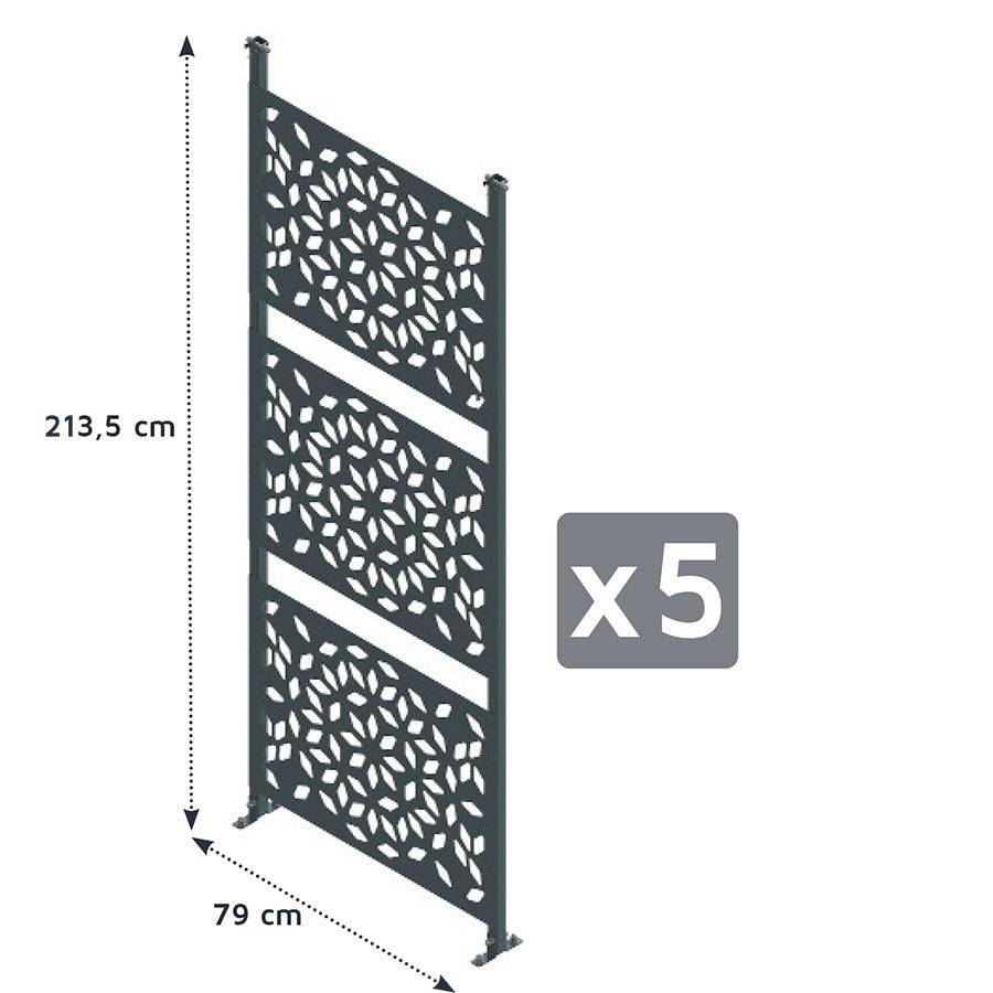Trigano Jardin - Lot 5 claustras carport Libeccio aluminium Trigano - Image 1