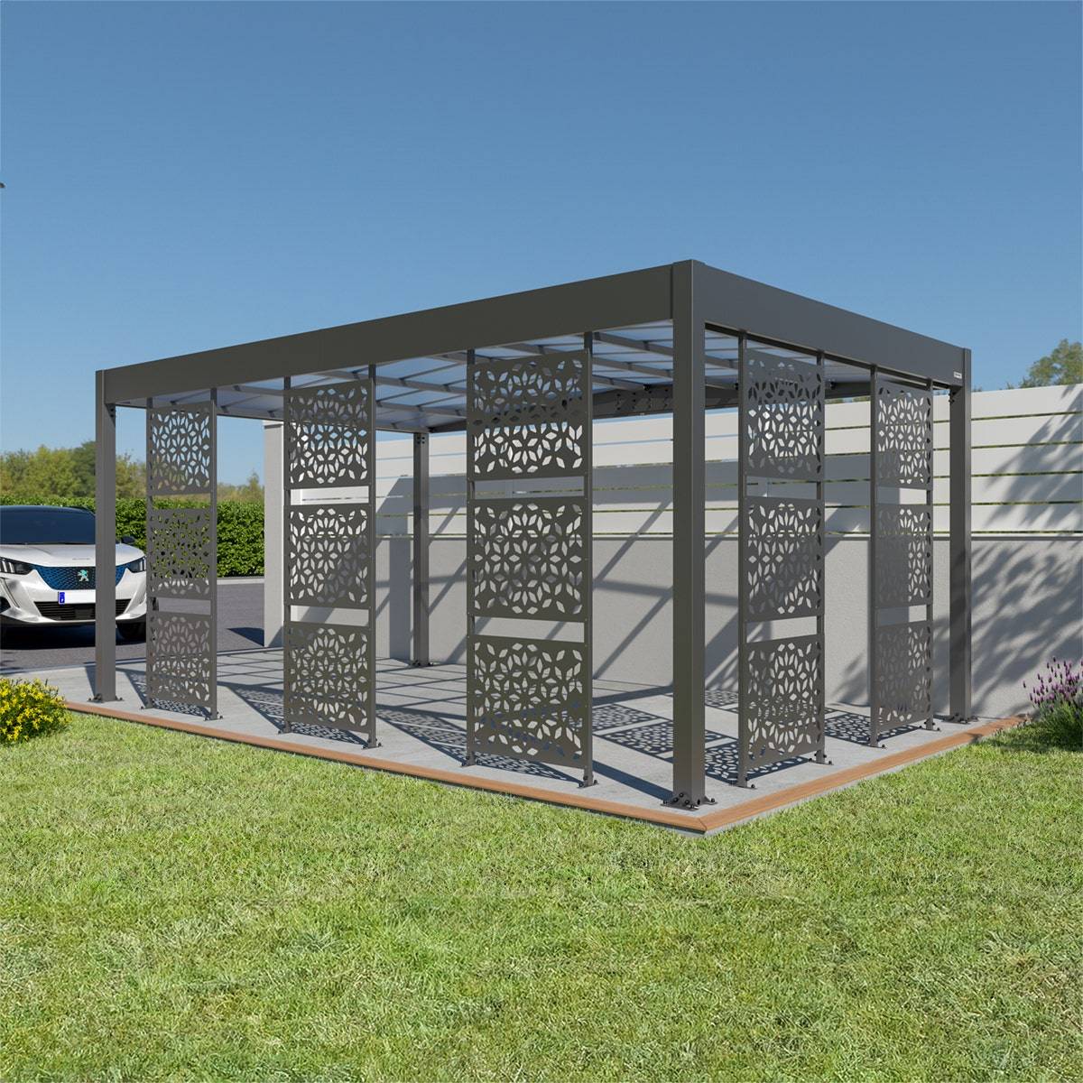 Trigano Jardin - Lot 5 claustras carport Libeccio aluminium Trigano - Image 3