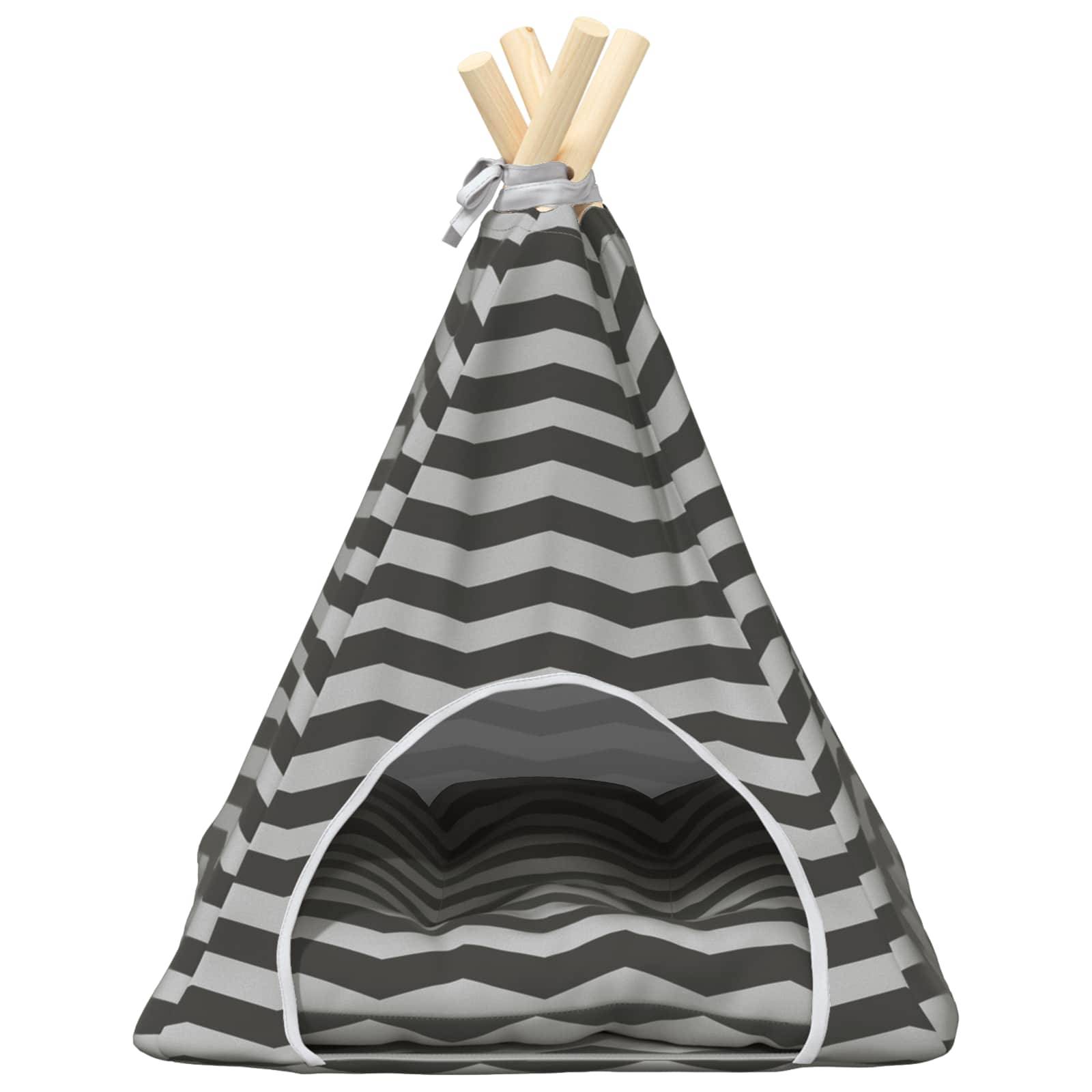 Vidaxl - Teepee pour animaux de compagnie avec coussin 40 x 40 x 50 cm vidaXL 42020255 - Image 6
