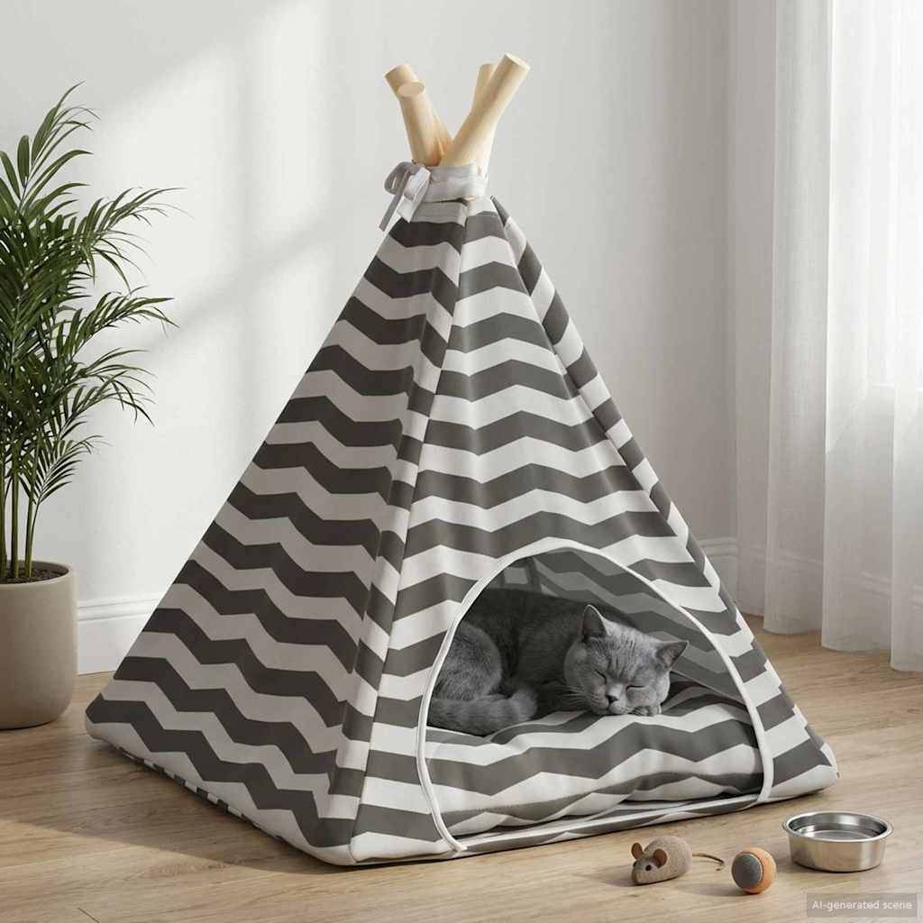 Vidaxl - Teepee pour animaux de compagnie avec coussin 40 x 40 x 50 cm vidaXL 42020255 - Image 1