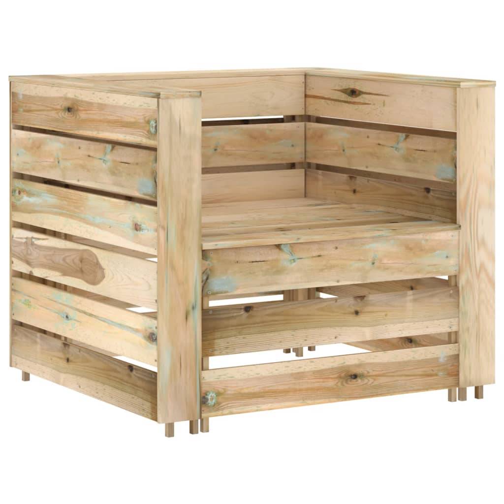 Maison Chic - 2 pcs Salon de jardin palette - Mobilier d'extérieur Bois de pin imprégné - Image 1