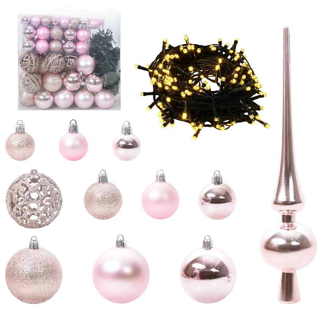 Vidaxl - Sapin de Noël Rose 180 cm PVC vidaXL 3396431 - Image 7