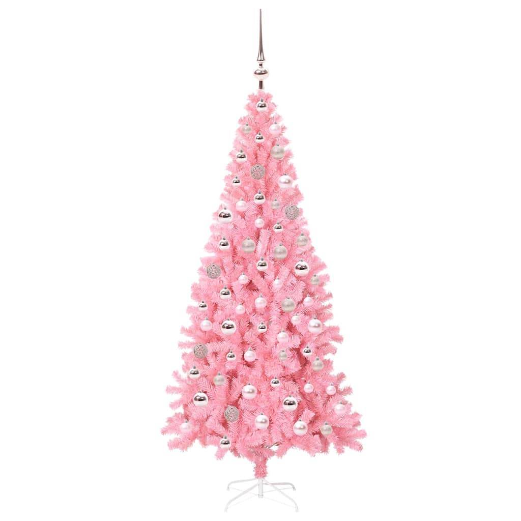 Vidaxl - Sapin de Noël Rose 180 cm PVC vidaXL 3396431 - Image 5