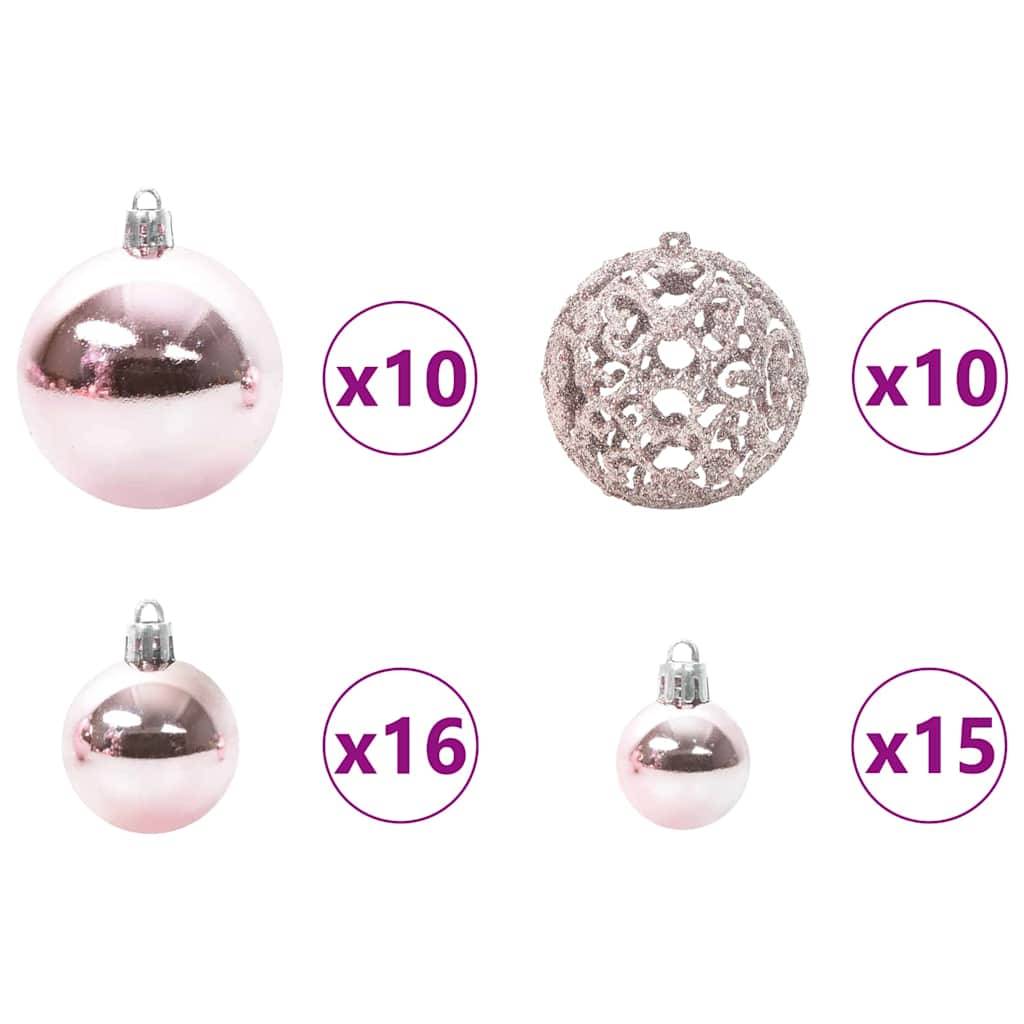 Vidaxl - Sapin de Noël Rose 180 cm PVC vidaXL 3396431 - Image 9