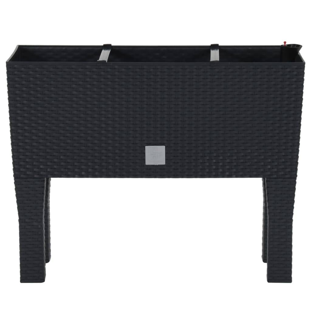Prolenta Premium - Jardinière rotin anthracite 60 x 25 x 46 cm - Prolenta premium p336.7 - Image 3