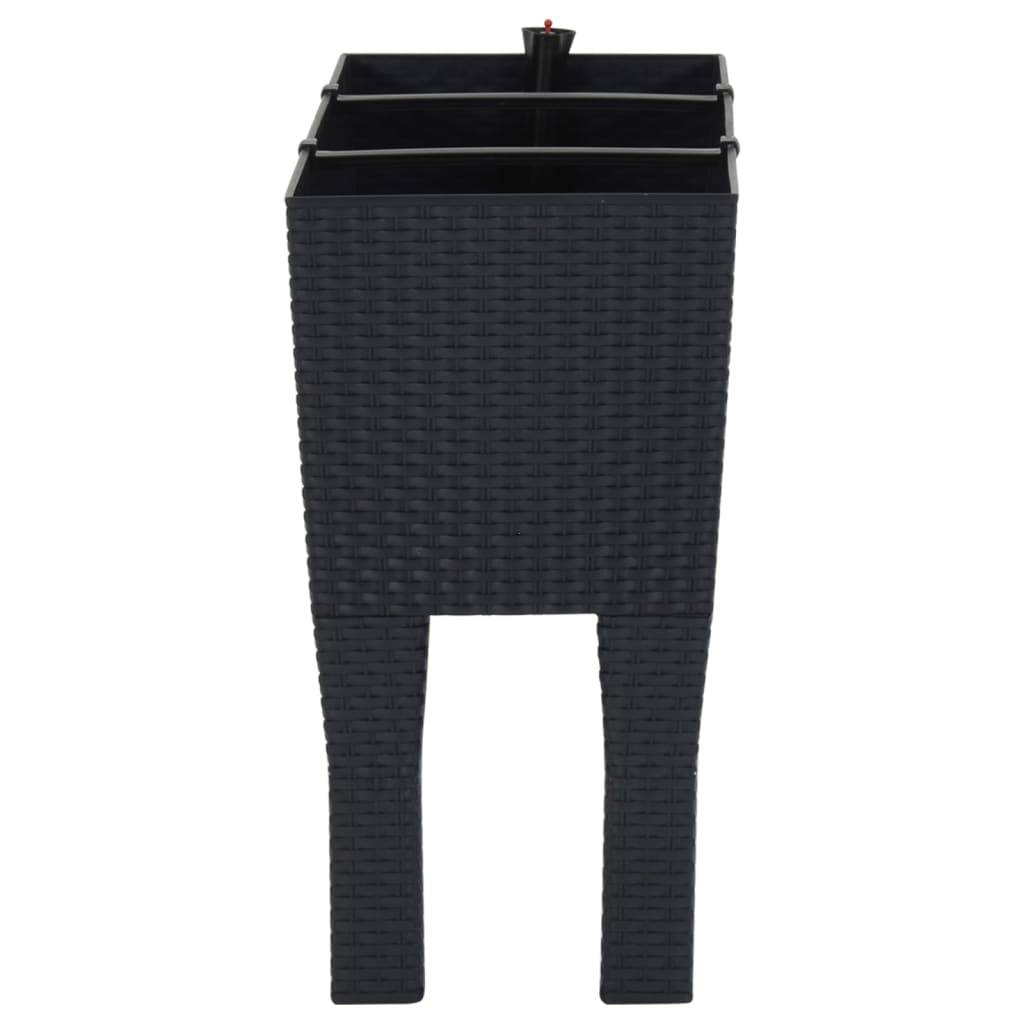 Prolenta Premium - Jardinière rotin anthracite 60 x 25 x 46 cm - Prolenta premium p336.7 - Image 4