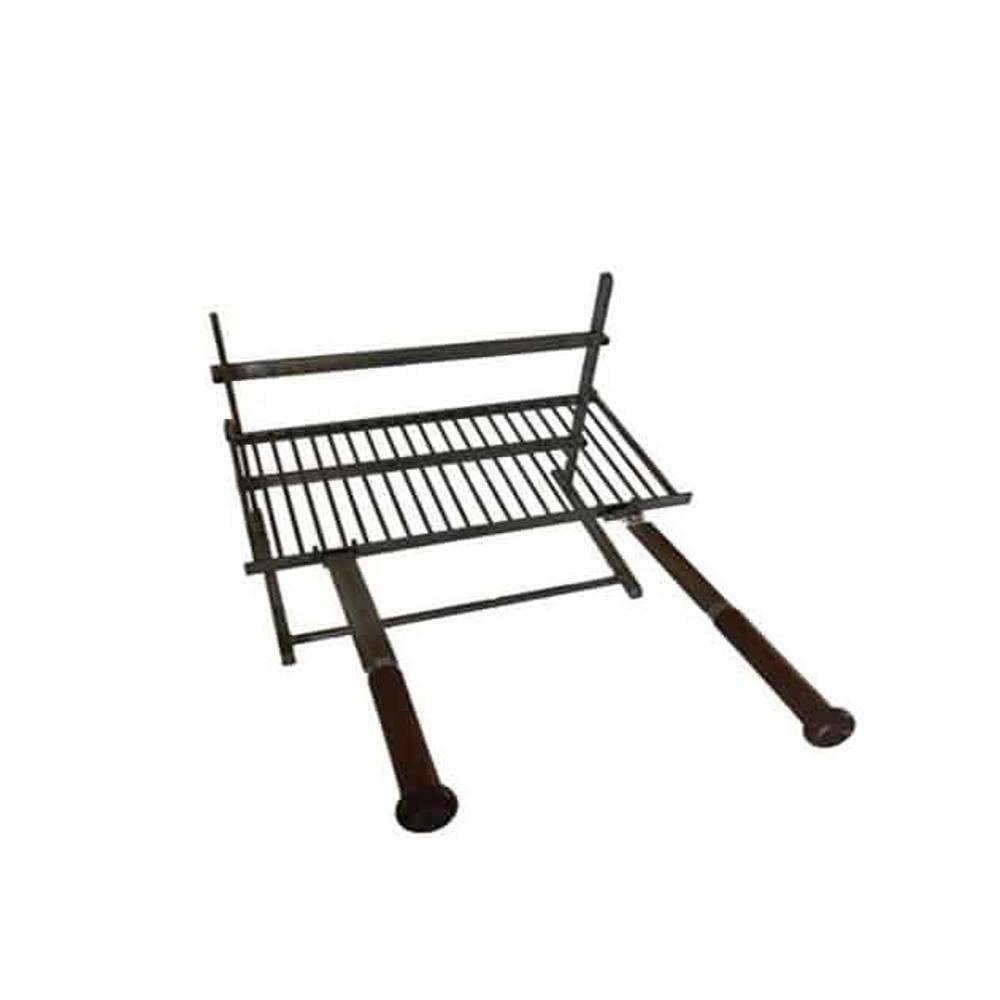 Ensemble grille barbecue de cheminée Forge de Rodez 3 étages 60 cm - Image 1