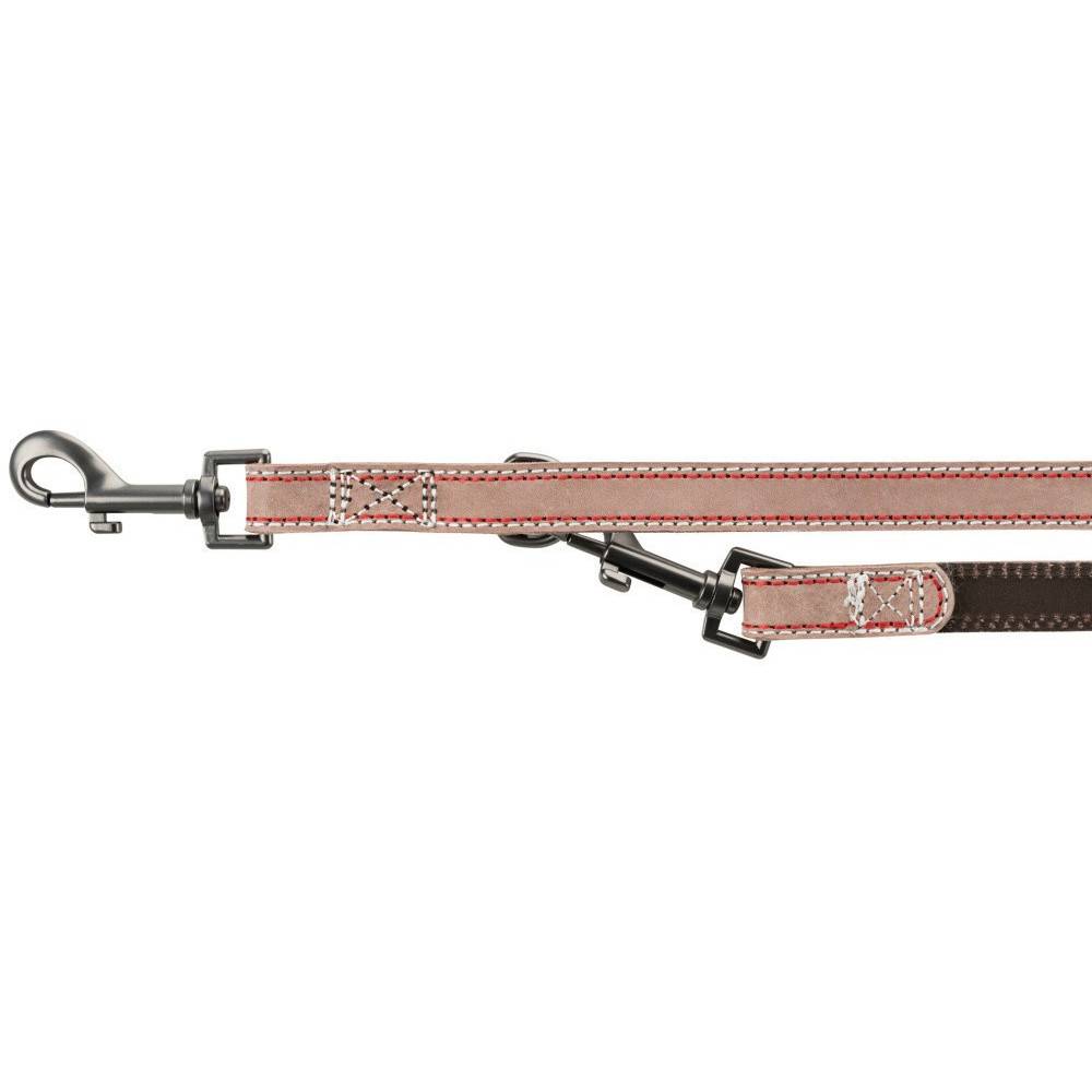 Trixie - Trixie - Laisse 20 mm x  2 M  en cuir réglable marron pour chien - Image 3