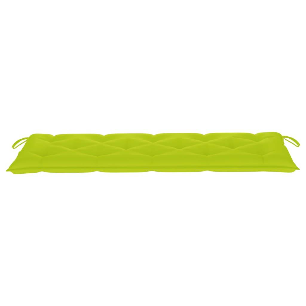 Helloshop26 - Banc de jardin meuble de patio d'extérieur terrasse empilable et coussin 159 cm bois de teck massif - Image 3