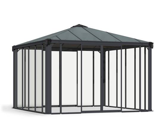 Canopia by Palram - Canopia Tonnelle de jardin fermée Ledro 3,6X3,6 Gris - Image 1