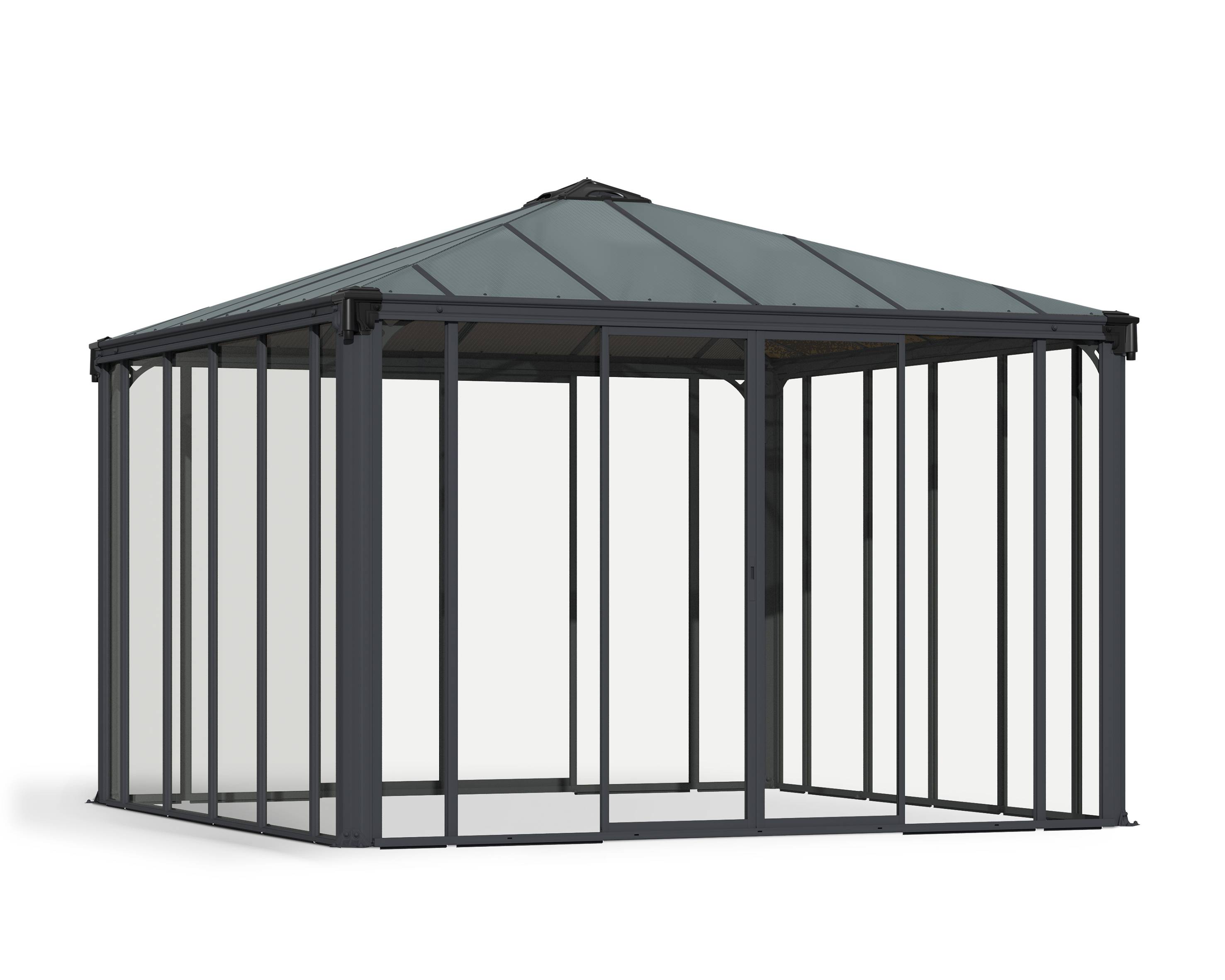 Canopia by Palram - Canopia Tonnelle de jardin fermée Ledro 3,6X3,6 Gris - Image 1